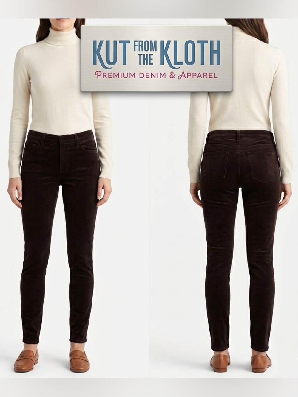 Kut from the Kloth Krissy Velveteen Skinny Trouser Exclusive Stitch Fix NWT 4
